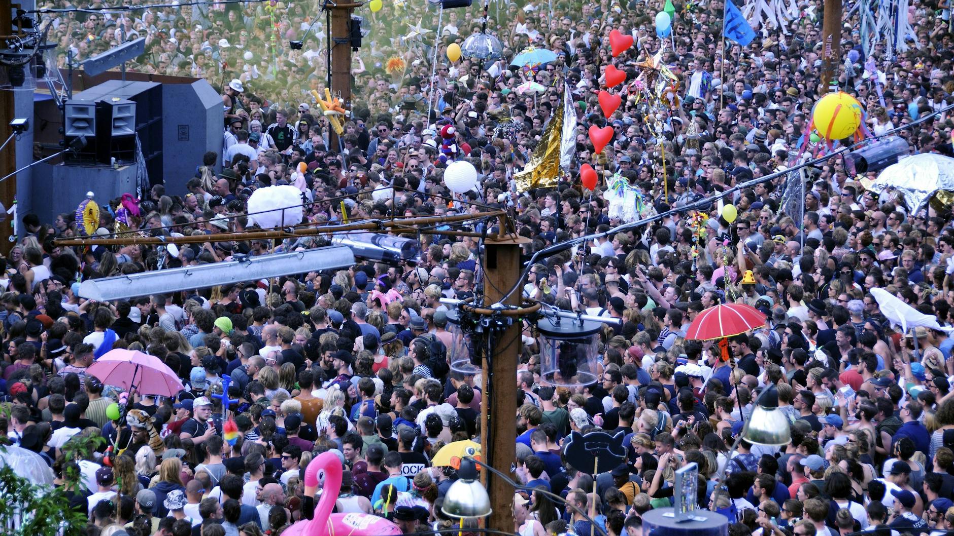Die Fusion auf dem alten Militärflugplatz in Lärz in Mecklenburg-Vorpommern