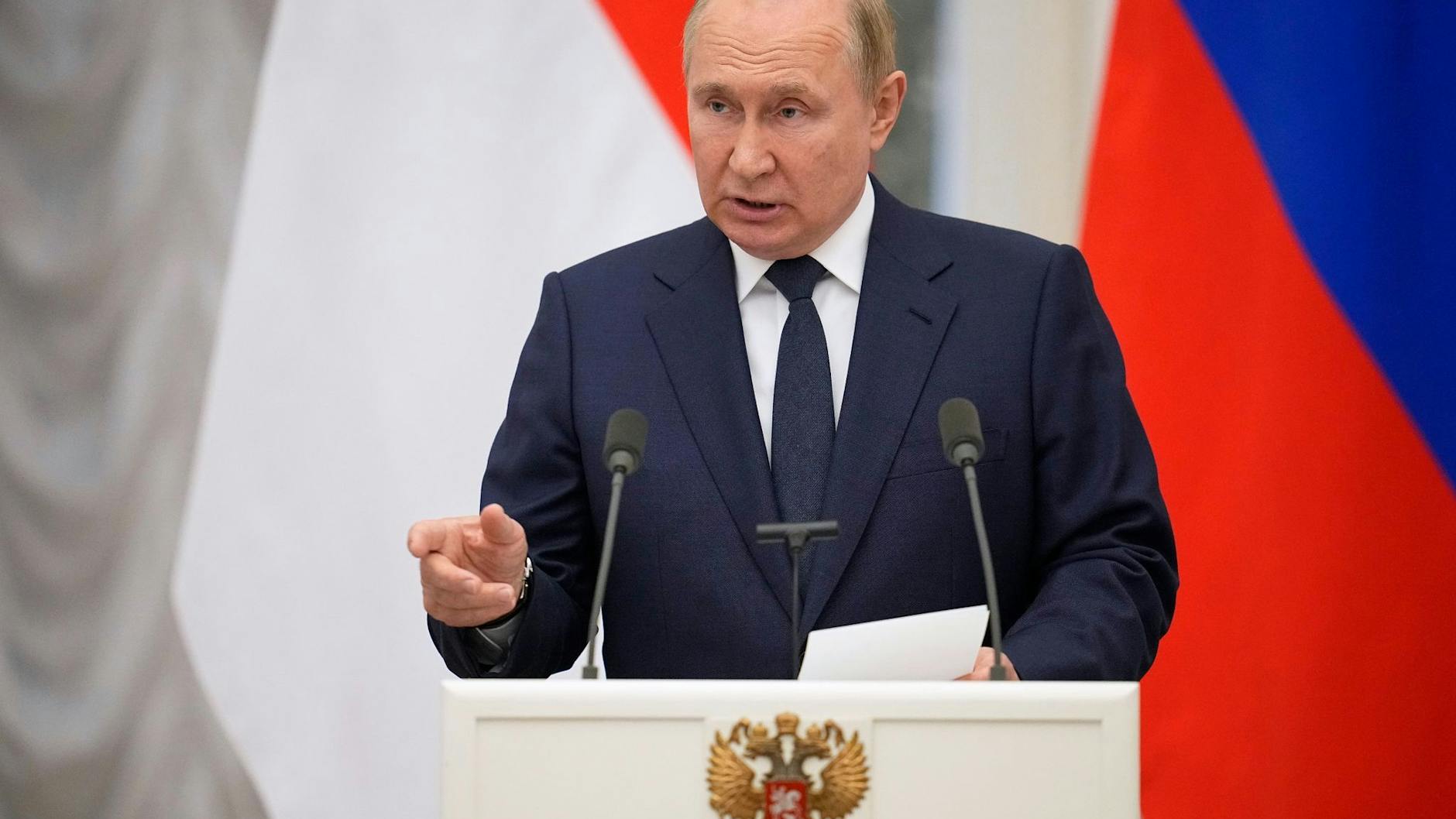 „Es gibt nichts Wichtigeres als das Schicksal des Vaterlandes“: Wladimir Putin.