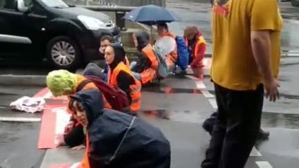 Die Blockade der Letzten Generation am Donnerstag.