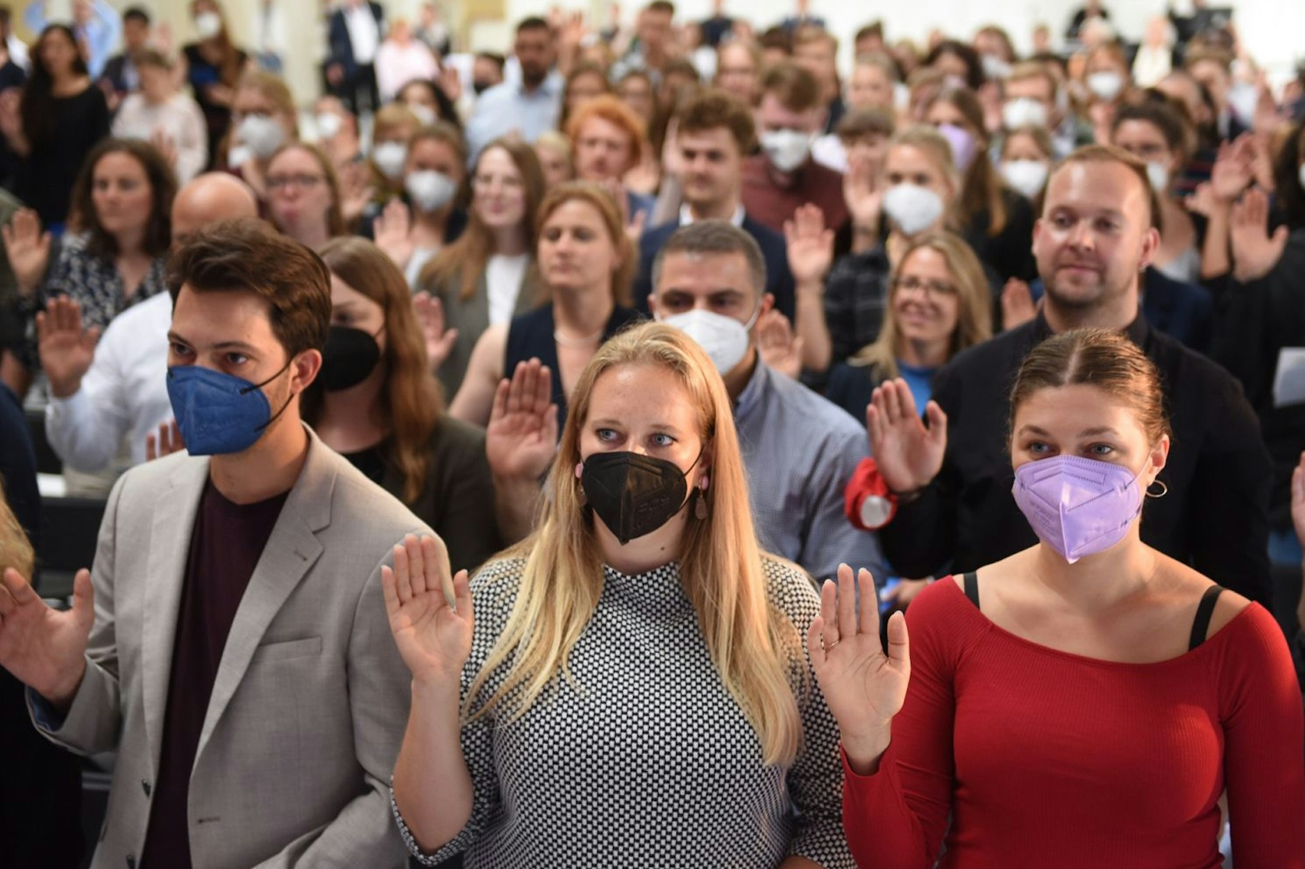 Nun kommt es zum Schwur – und zur eigentlichen Vereidigung.