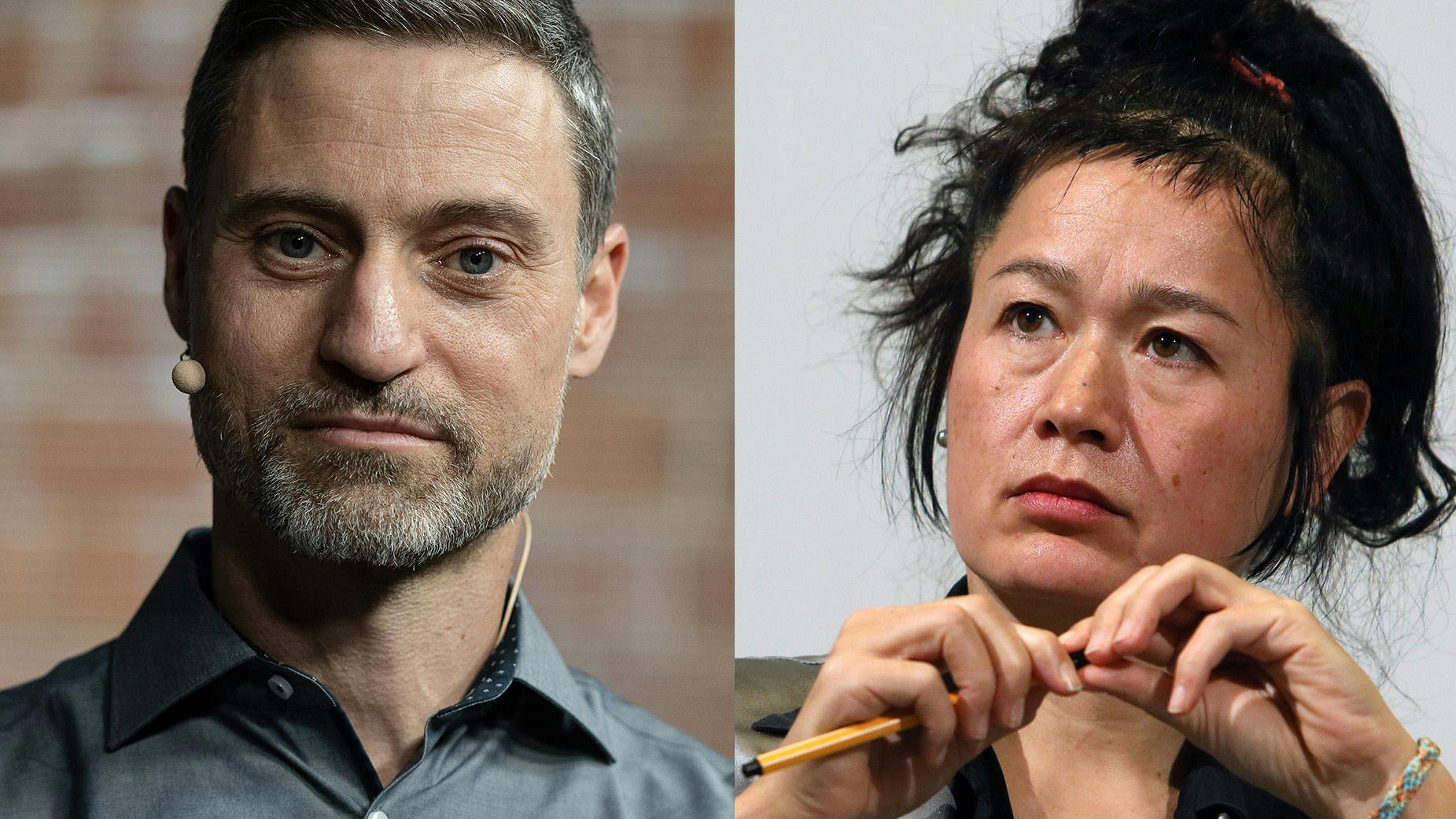 Meron Mendel, Direktor der Bildungsstätte Anne Frank, und Hito Steyerl, Künstlerin