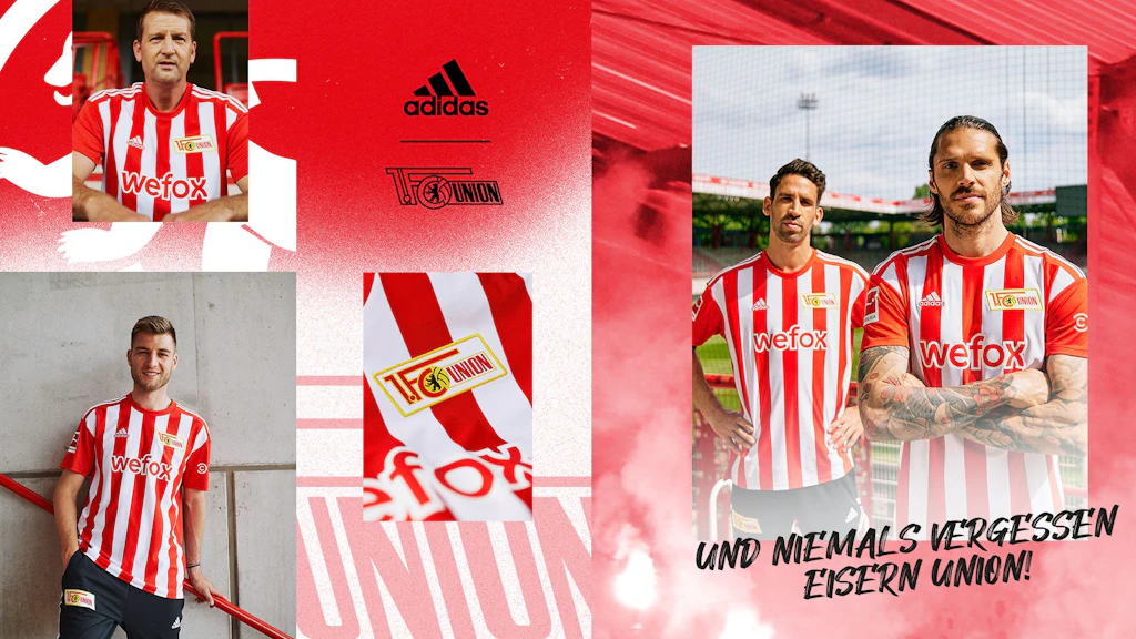 Rot und weiß gestreift: Das Union-Heimtrikot 2022/23