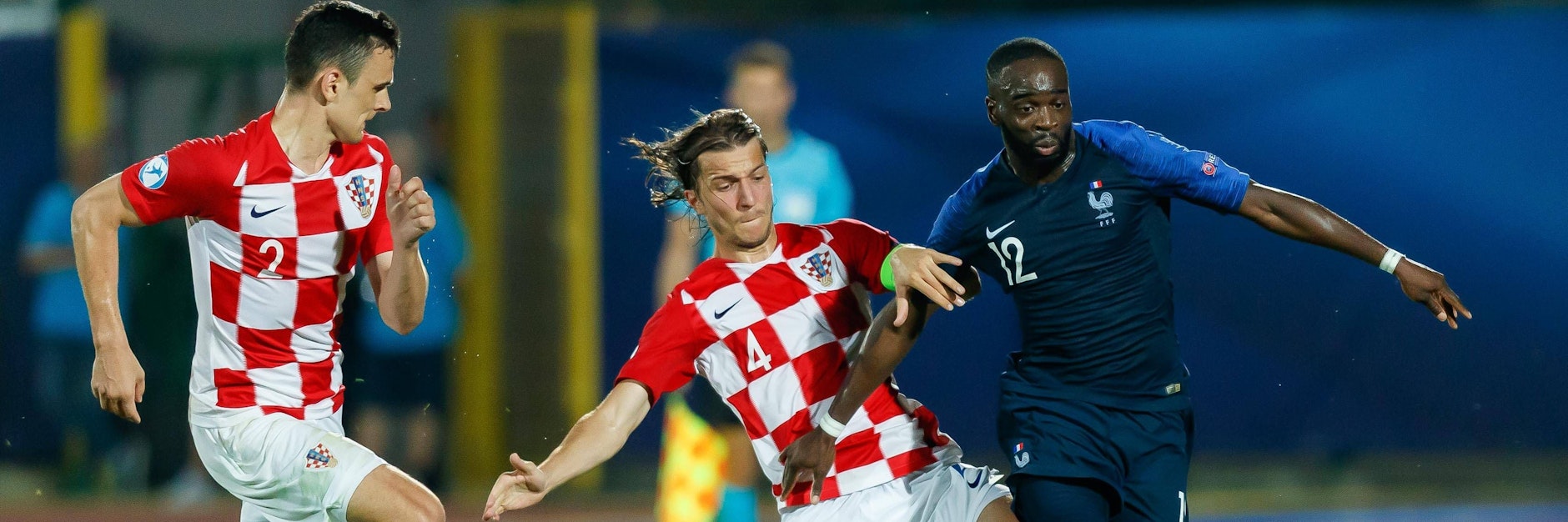 Filip Uremovic (l.) und Ivan Sunjic (M.) spielten für Kroatiens U21-Nationalmannschaft bereits zusammen und wollen nun die Abwehr von Hertha BSC stopfen.