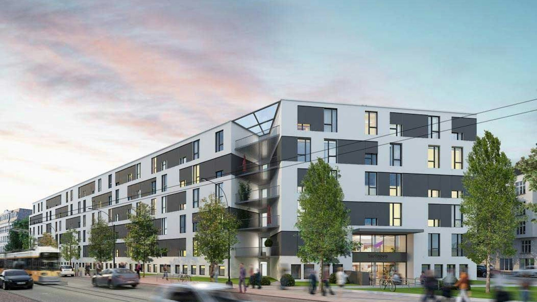 Blick in die Zukunft: So soll der Wohnkomplex an der Ostendstraße 19 aussehen, wenn er fertig ist.