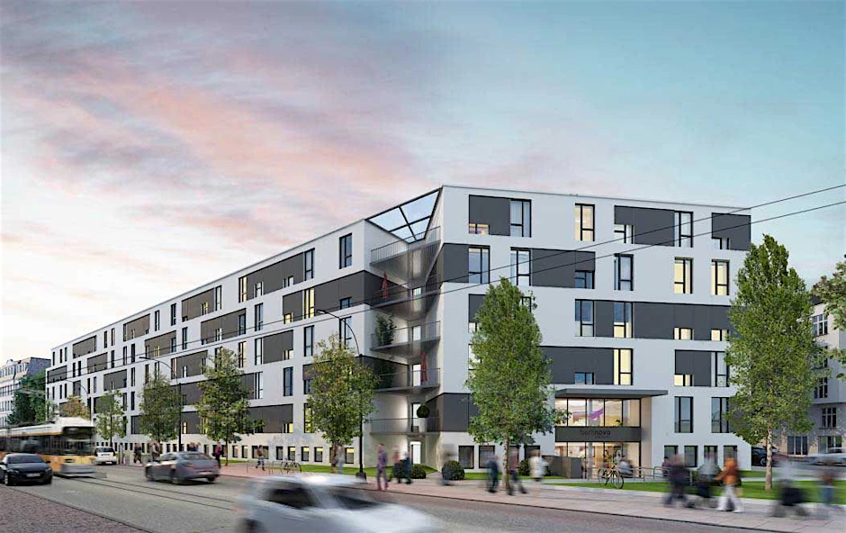 Blick in die Zukunft: So soll der Wohnkomplex an der Ostendstraße 19 aussehen, wenn er fertig ist.