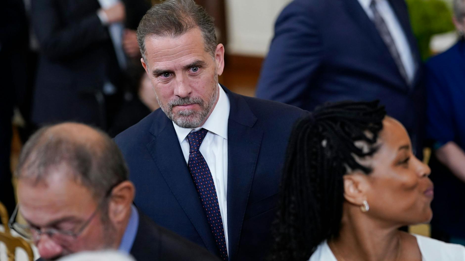 Hunter Biden am vergangenen Donnerstag bei seinem Vater im Weißen Haus.