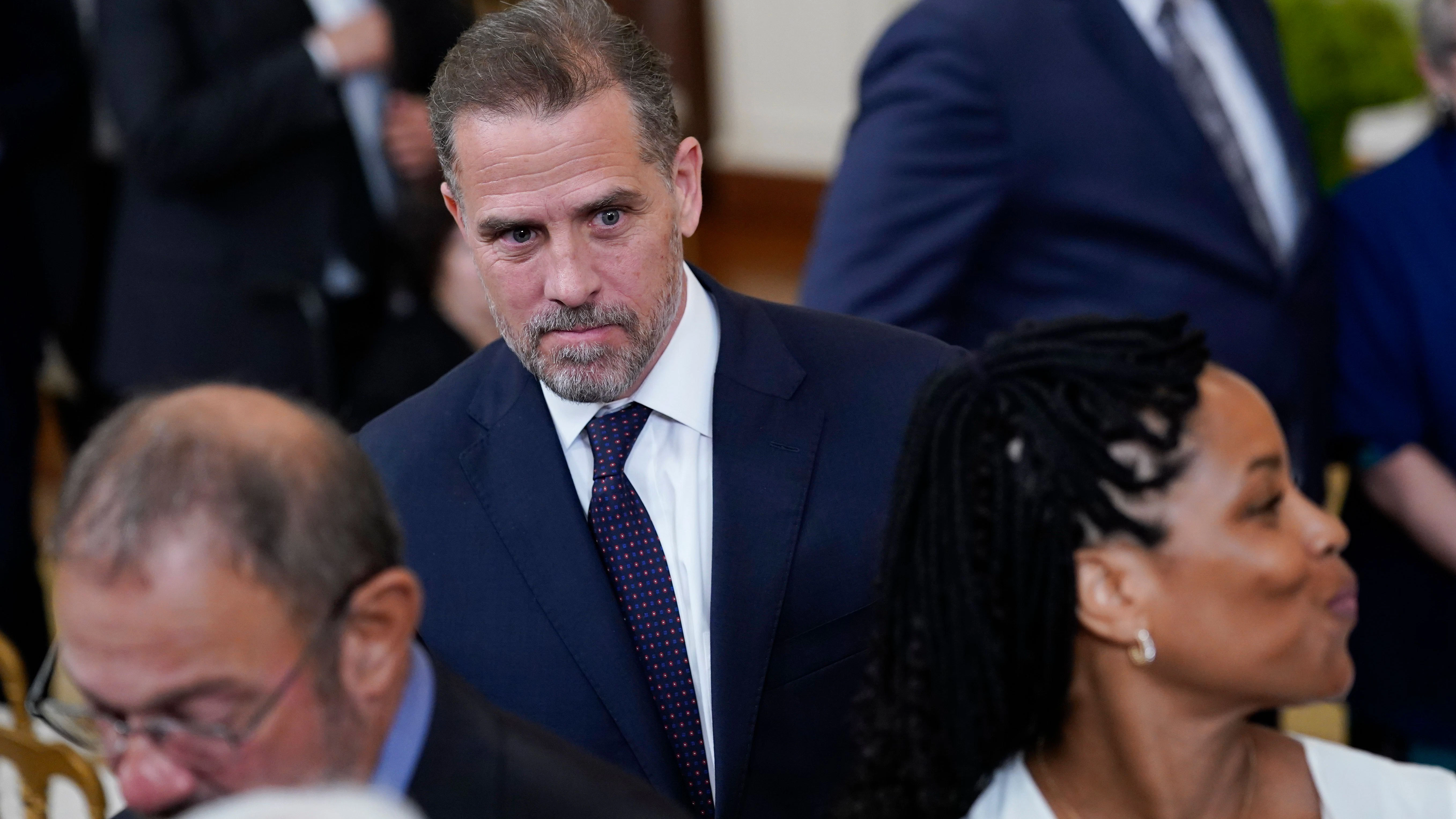 Hunter Biden am vergangenen Donnerstag bei seinem Vater im Weißen Haus.