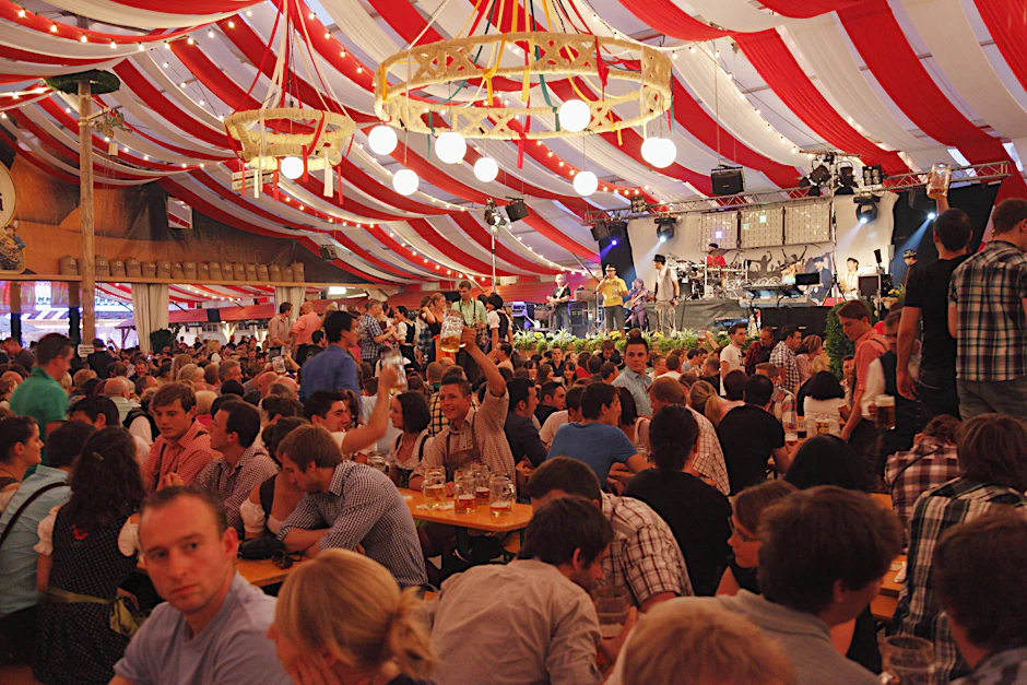 Das Kiliani-Volksfest in Würzburg.