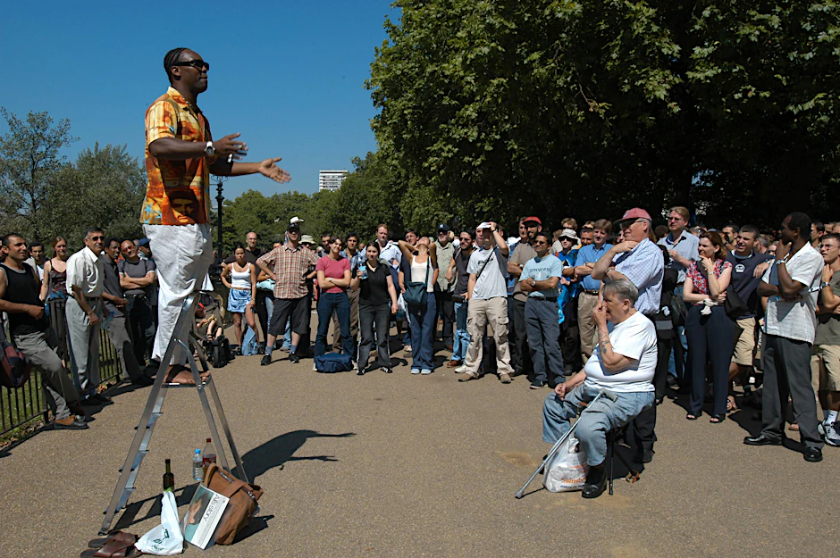Speakers’ Corner im Londoner Hyde Park (Archivbild)