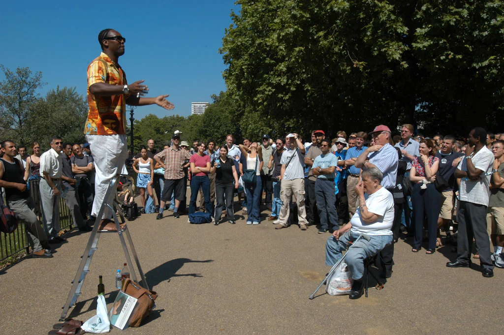 Speakers’ Corner im Hyde Park: Was sich Berlin bei London abgucken kann