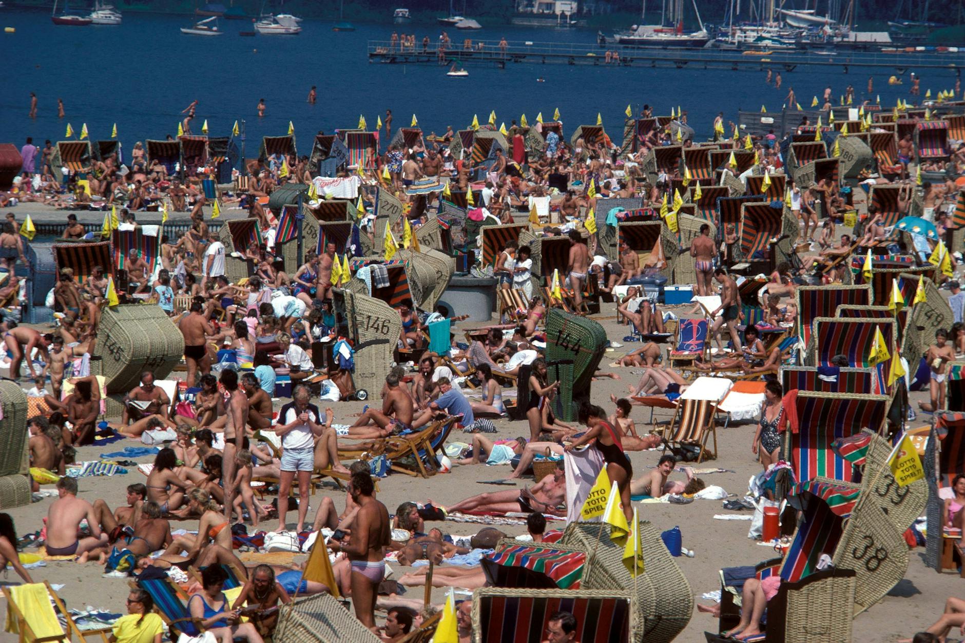 Das Strandbad Wannsee, wenn es richtig heiß wird