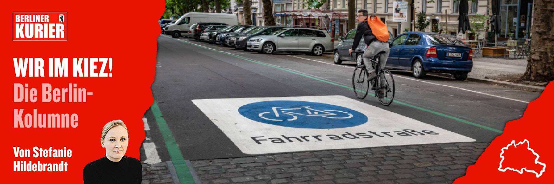 Ein Teil der Oderberger Straße ist eine Fahrradstraße. Bis Ende Juli sollen die Markierungen fertig sein.