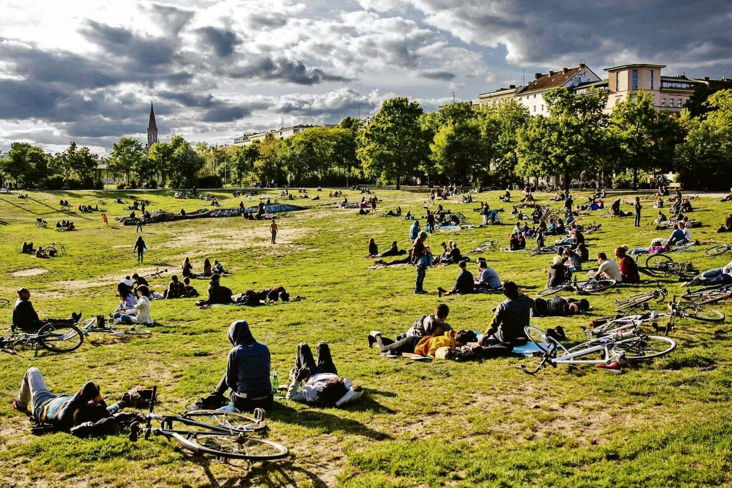Der Görlitzer Park im Frühling 2020