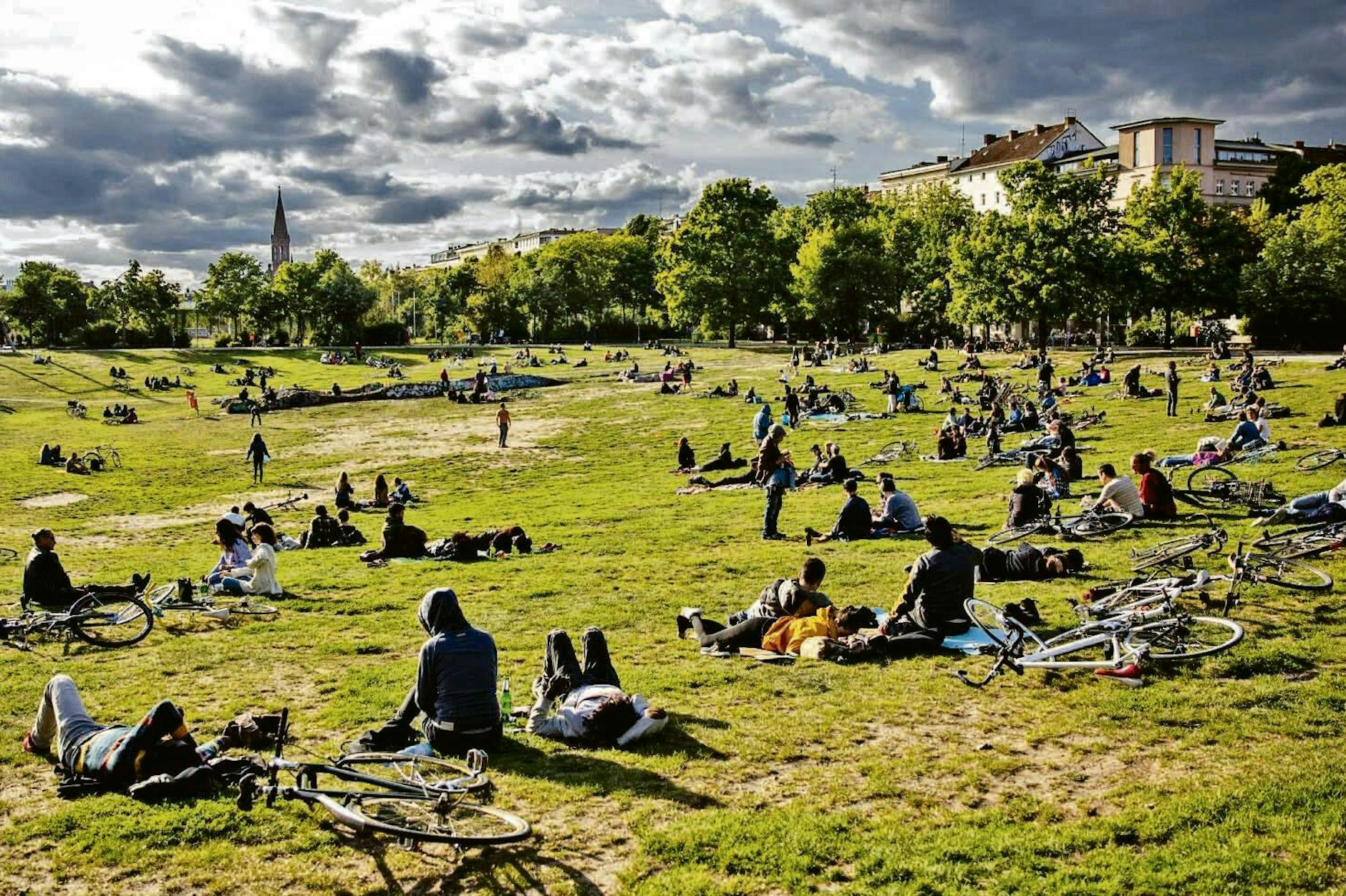 Der Görlitzer Park im Frühling 2020