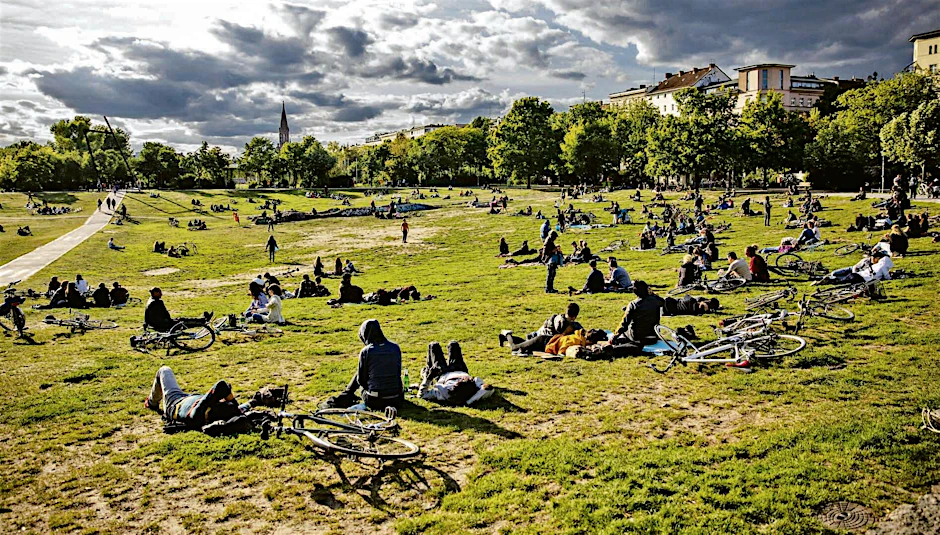 Der Görlitzer Park im Frühling 2020
