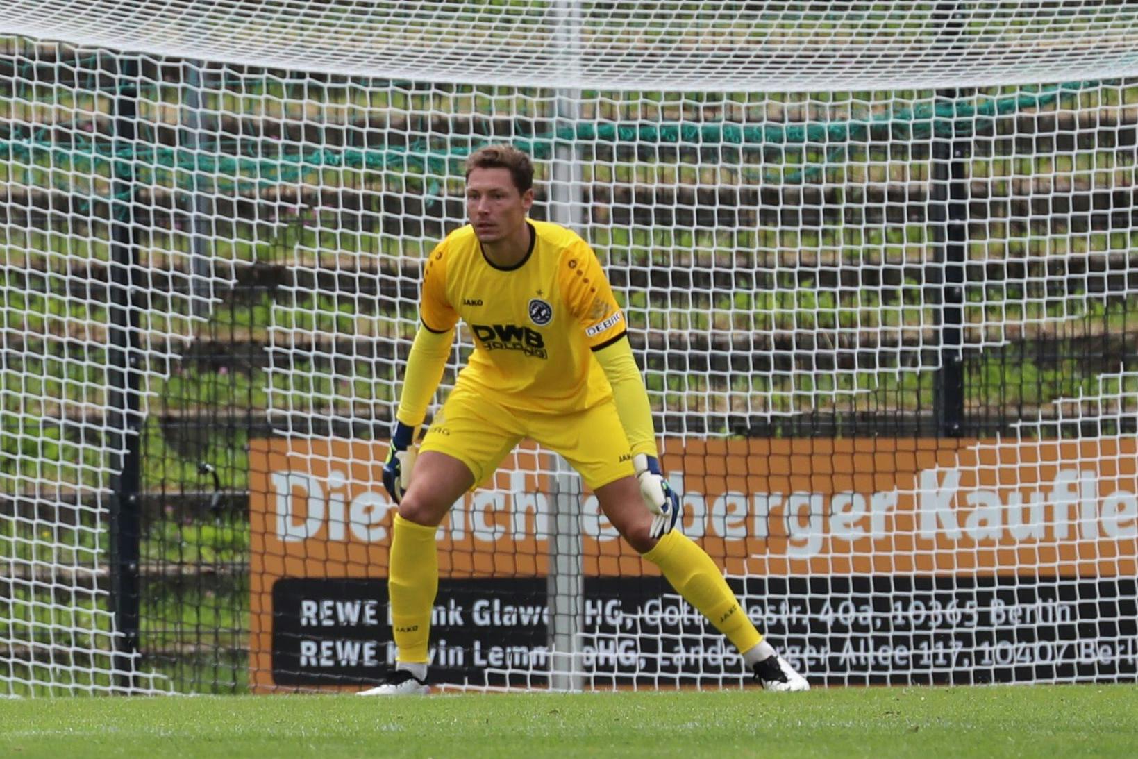 Matthias Hamrol hatte bei seinem Debüt für den BFC Dynamo vergleichsweise wenig zu tun.