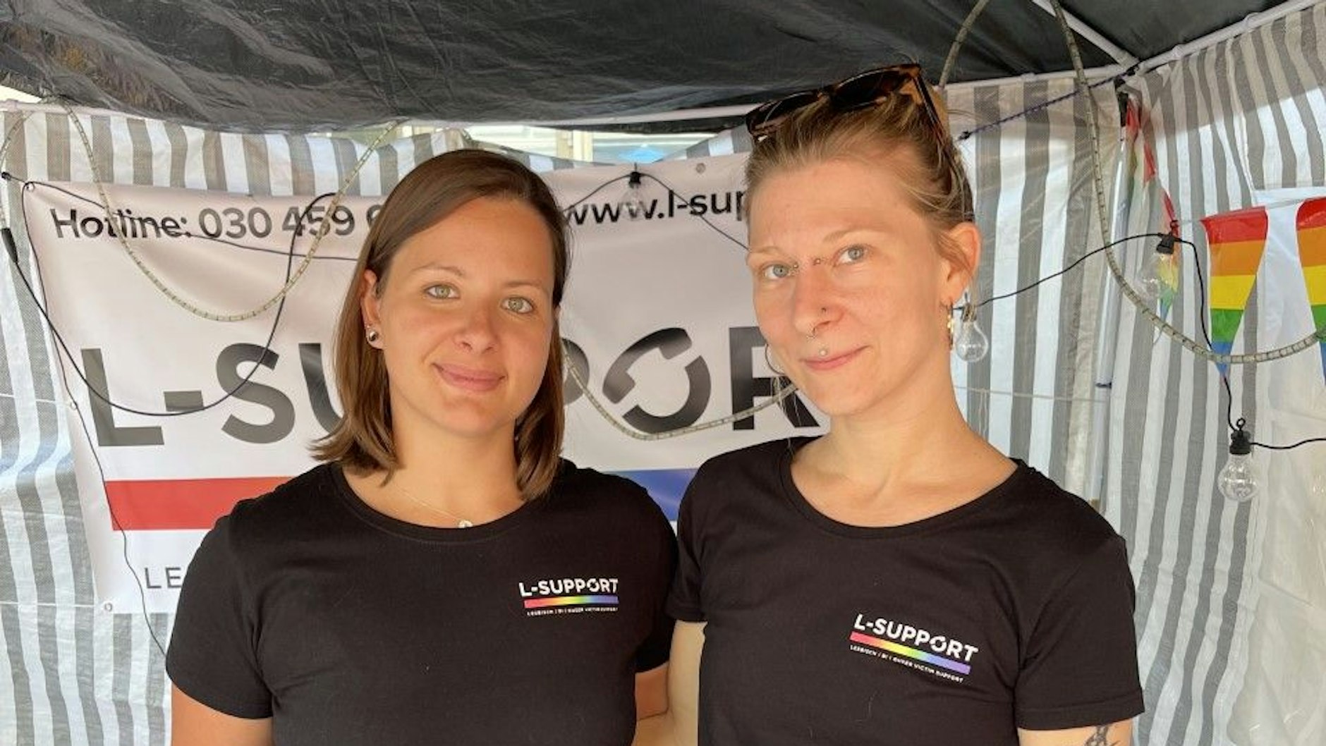 Laura Kasper und Paula Zinsmeister von L-Support