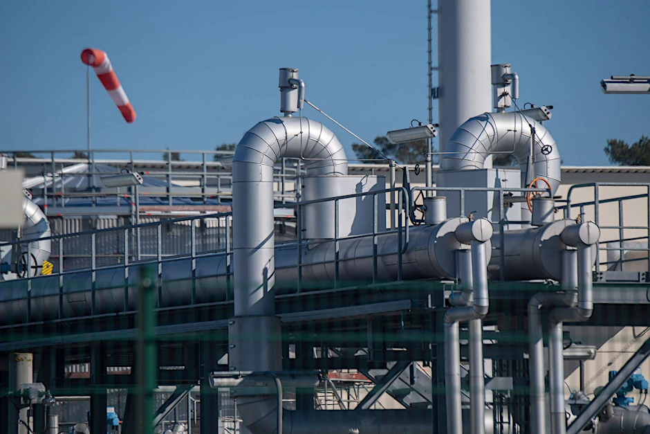 Die Gasempfangsstation der Ostseepipeline Nord Stream 1 in Lubmin.