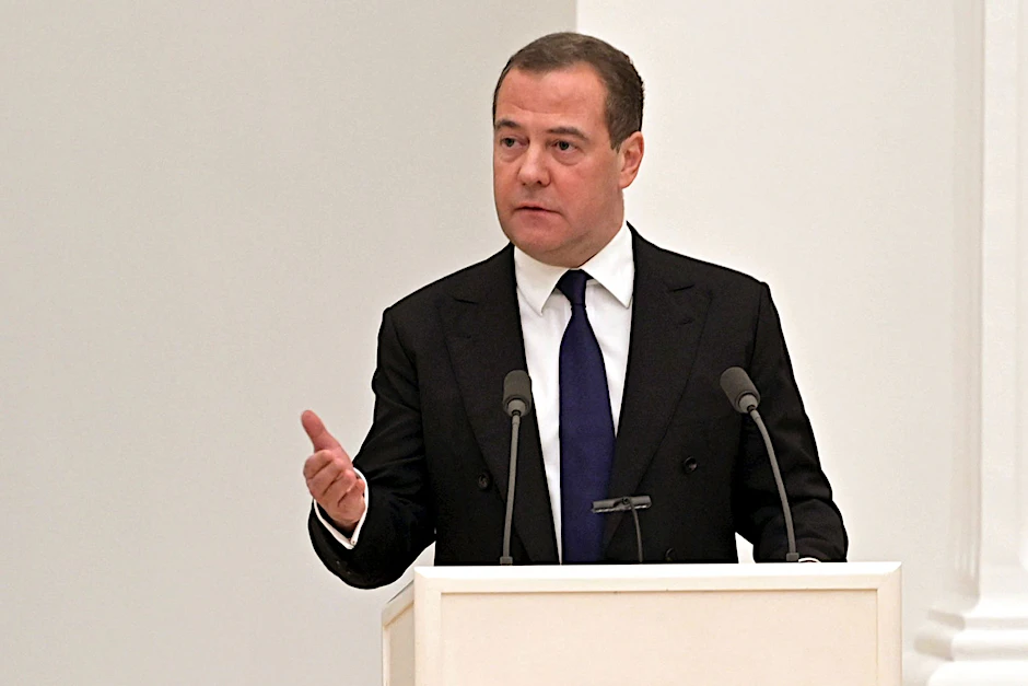 ARCHIV - Dmitri Medwedew ist Vizechef des russischen Sicherheitsrates.  mlin/AP/dpa