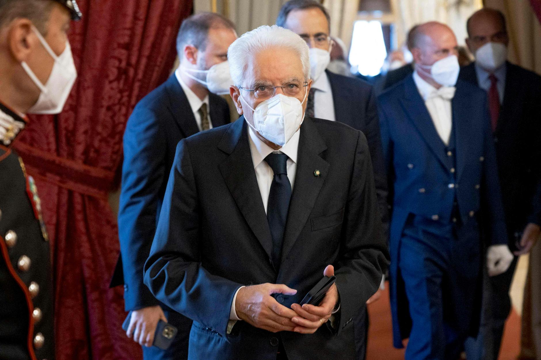 Staatspräsident Sergio Mattarella