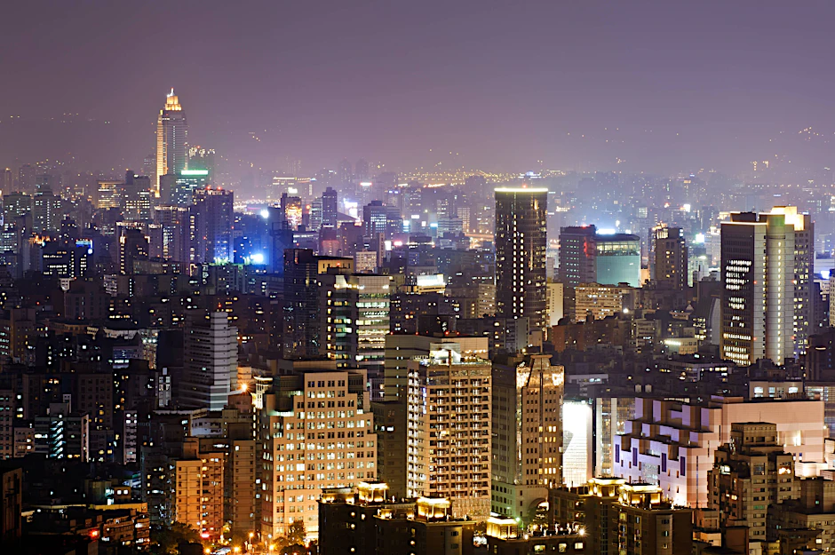Taipei bei Nacht.
