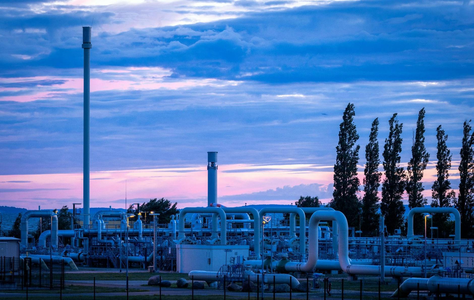 ARCHIV - Die Gasempfangsstation der Ostseepipeline Nord Stream 1 in Lubmin.