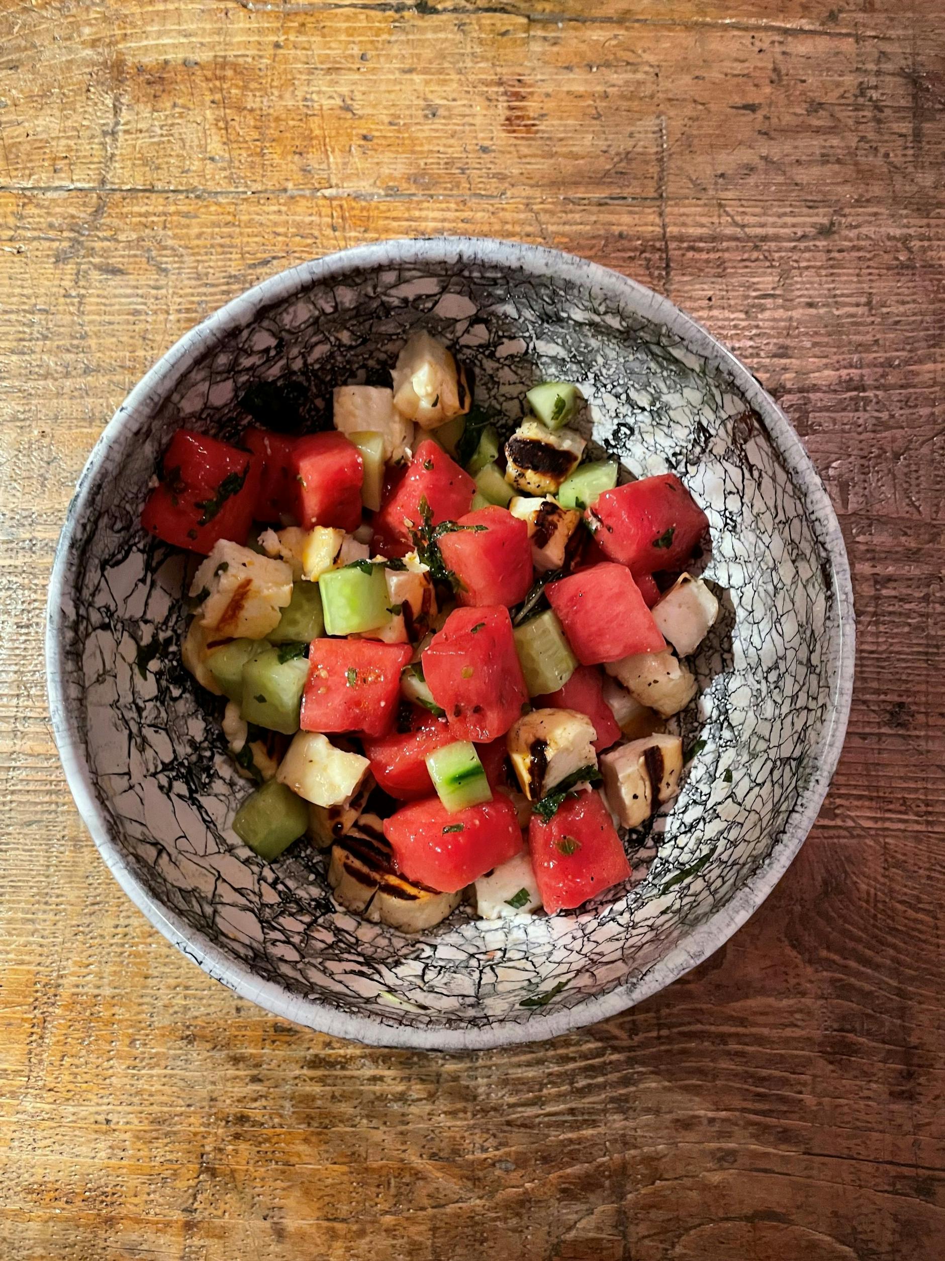 Wassermelone, Gurke und Halloumi-Käse: Eine unschlagbare Mischung!