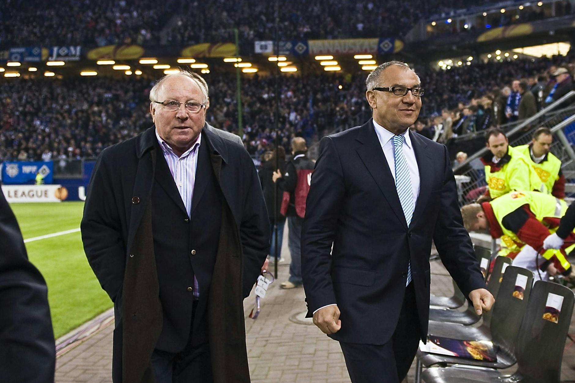 Vor ein paar Jahren gingen die HSV-Idole Uwe Seeler und Felix Magath noch gemeinsam ins Hamburger Volksparkstadion.