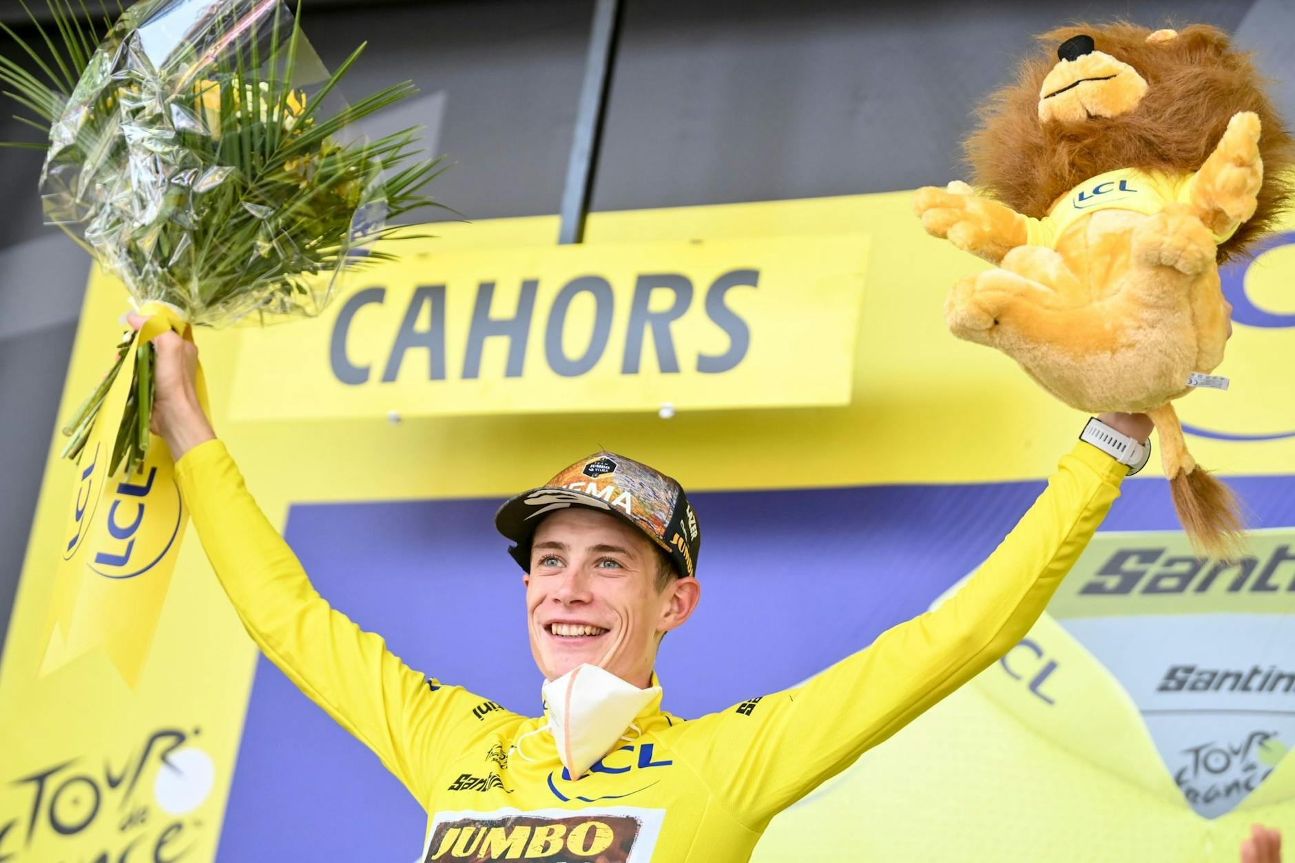Steht dicht vor dem Gesamtsieg der 109. Tour de France. Jonas Vingegaard.