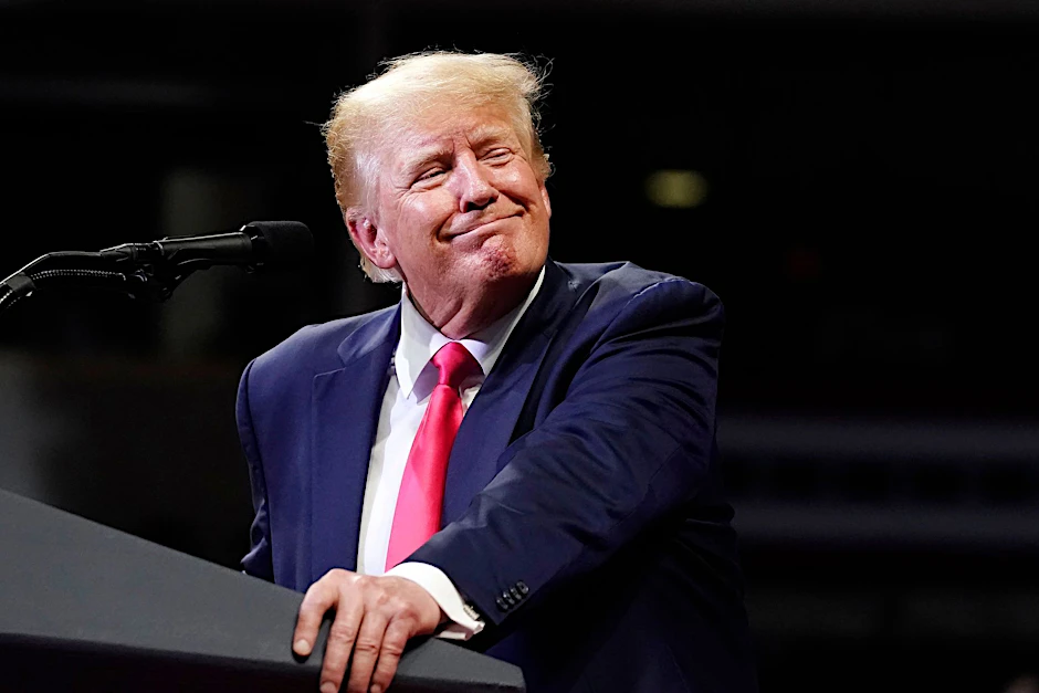 dpatopbilder - Donald Trump bei seinem Auftritt in  Prescott, Arizona.  