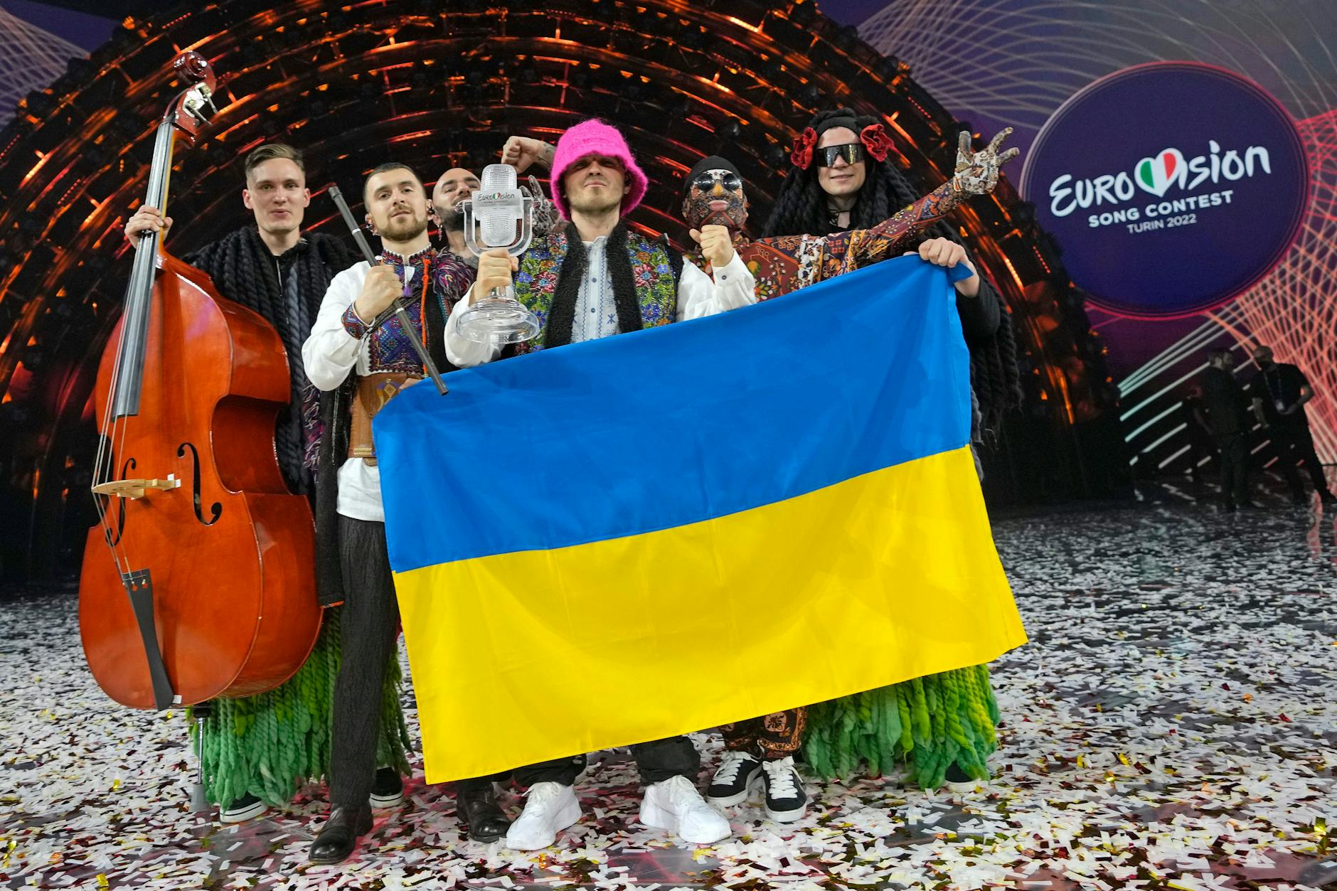 Das Kalush Orchestra gewann den ESC 2022 in Turin.