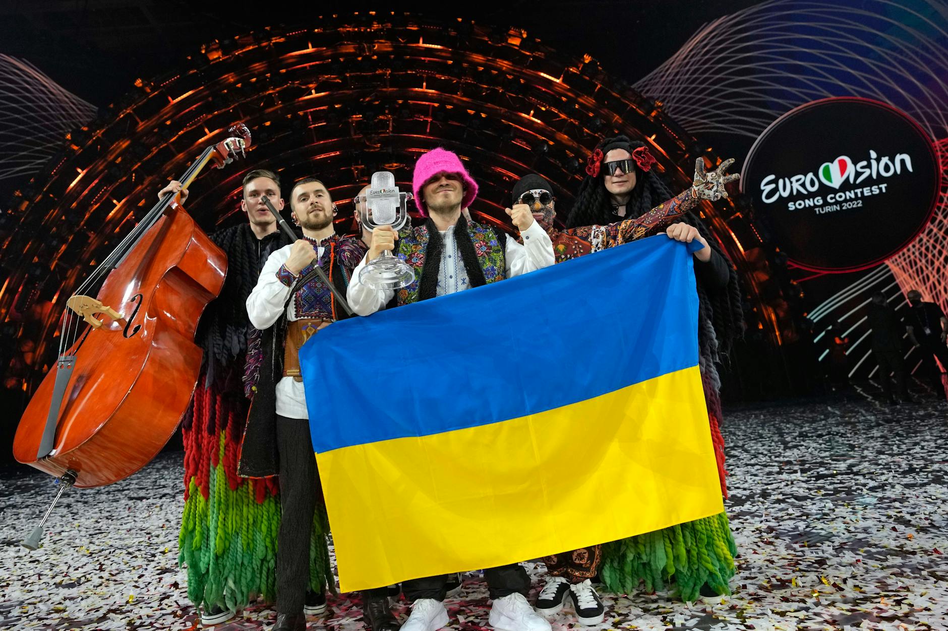 Die Gruppe Kalush Orchestra aus der Ukraine ist Sieger des Eurovision Song Contest (ESC) 2022.
