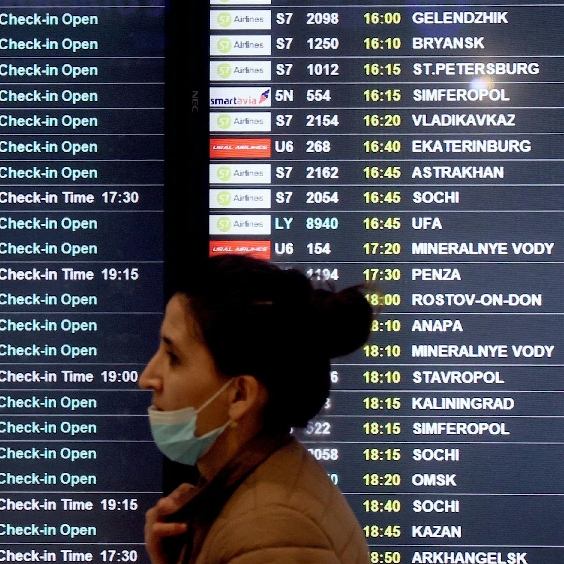 Russlands Luftfahrtbranche verliert Millionen Passagiere