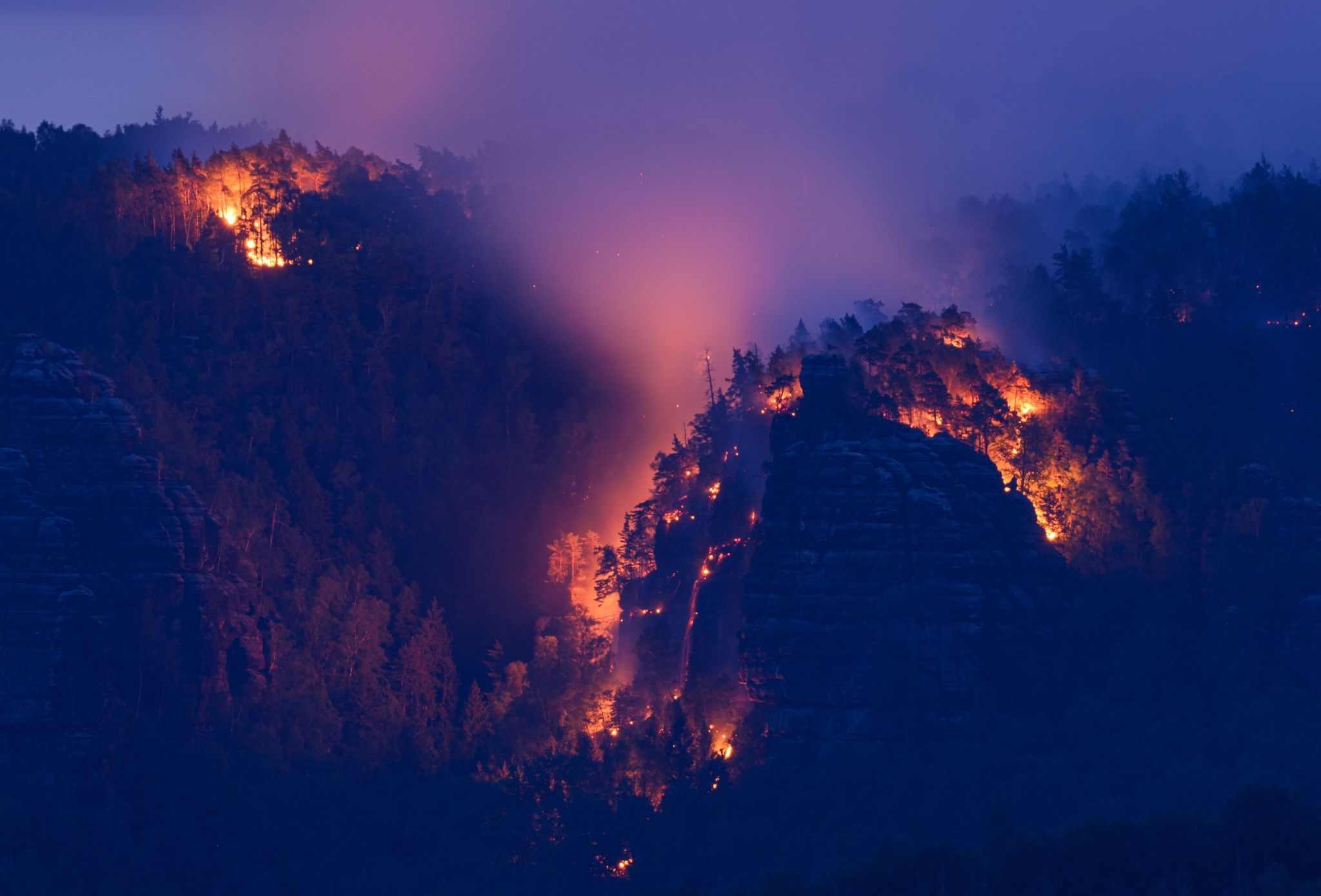 Image - Update! Flächenbrand in der Sächsischen Schweiz: Wer streut Falschmeldungen über Evakuierungen?