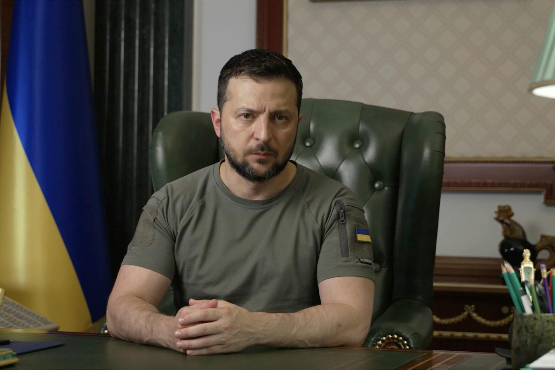 Wolodymyr Selenskyj, Präsident der Ukraine, in seinem Büro im Mariinsky-Palast.