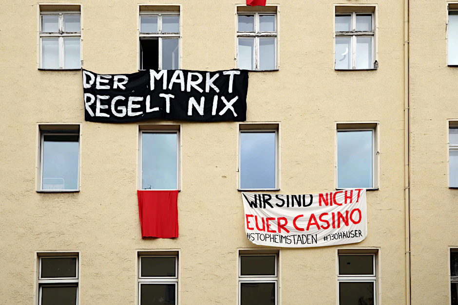 Da gab es noch Hoffnung auf das Vorkaufsrecht: Protestplakate aus der Zeit vor der Entscheidung des Bundesverwaltungsgerichts.