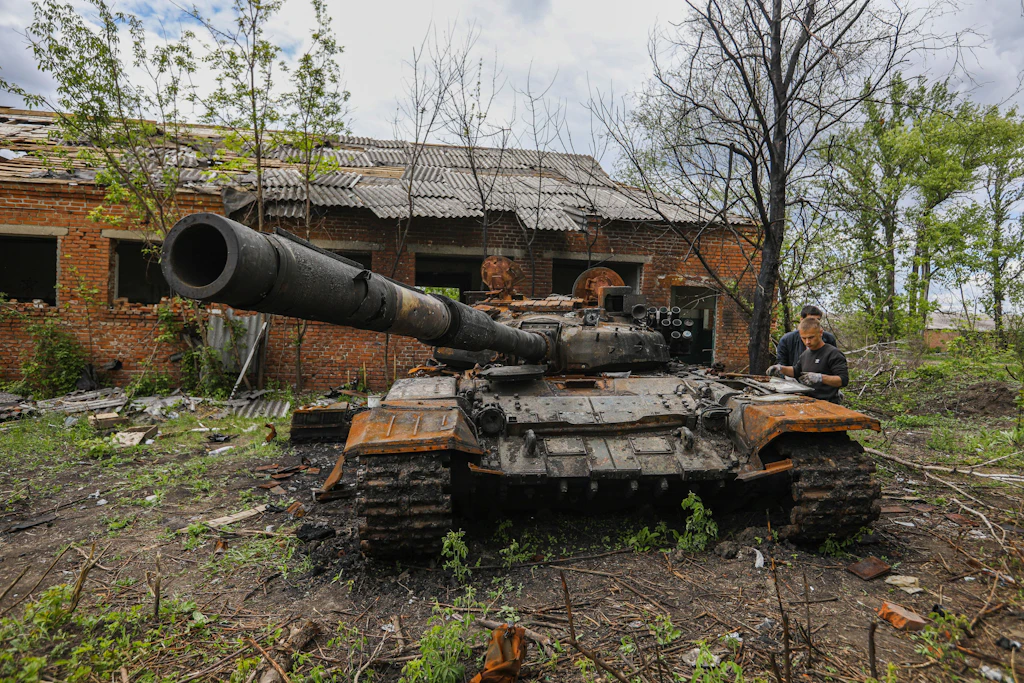 In Berlin: Kriegsreporter will zerschossene russische Panzer ausstellen