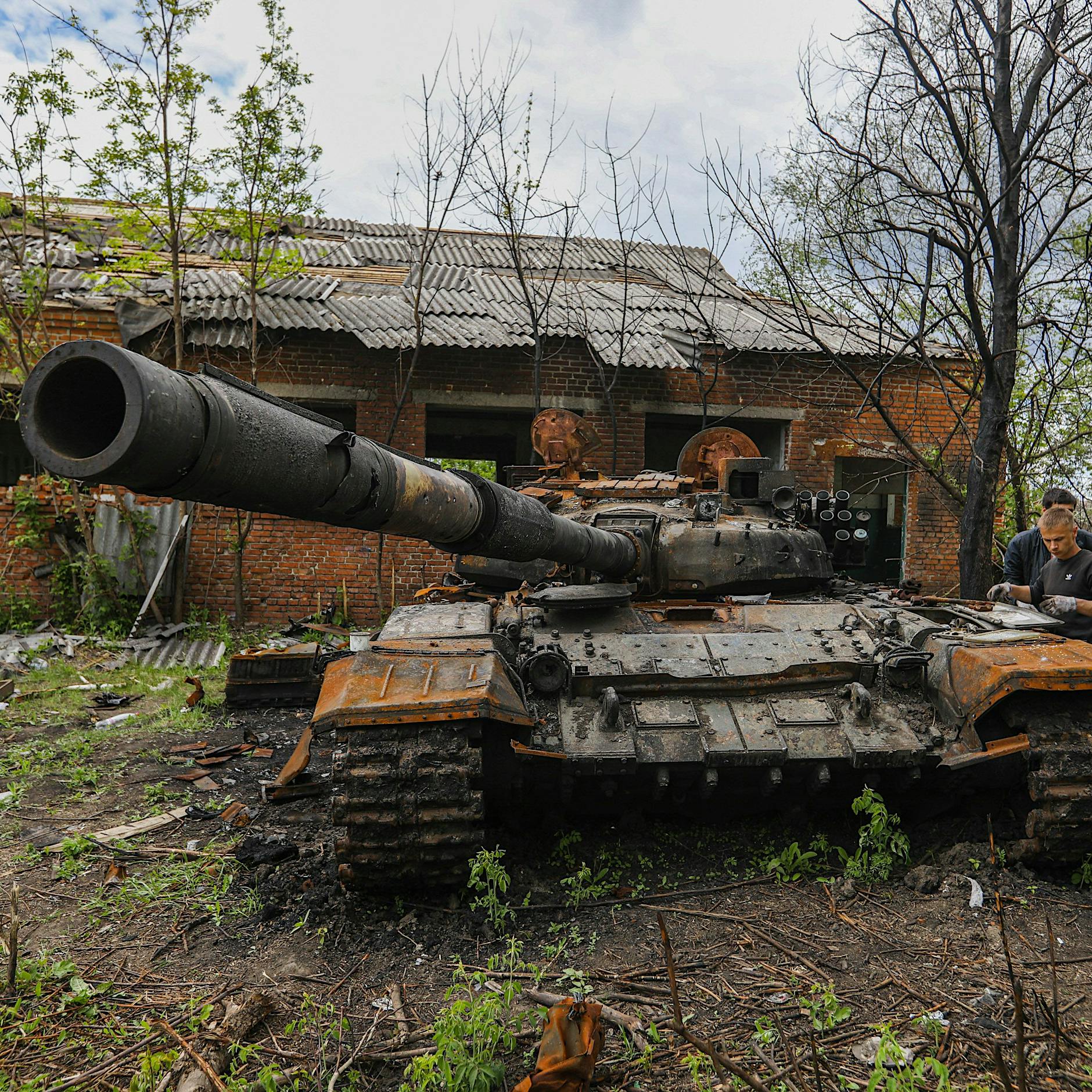 In Berlin: Kriegsreporter will zerschossene russische Panzer ausstellen