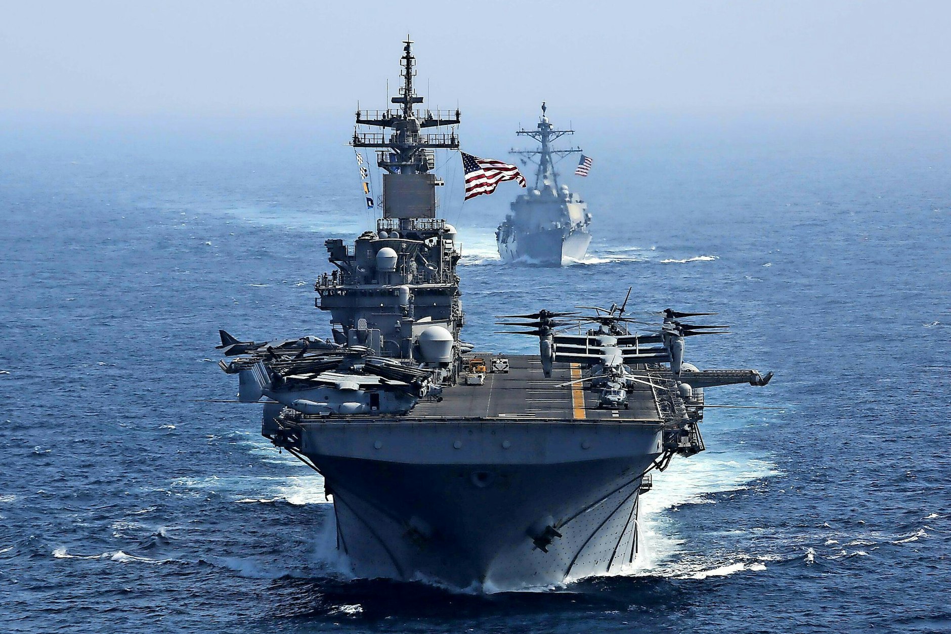 Aufmarsch im Indopazifik: Flugzeugträger der U.S. Navy ziehen ihre Kreise vor China.