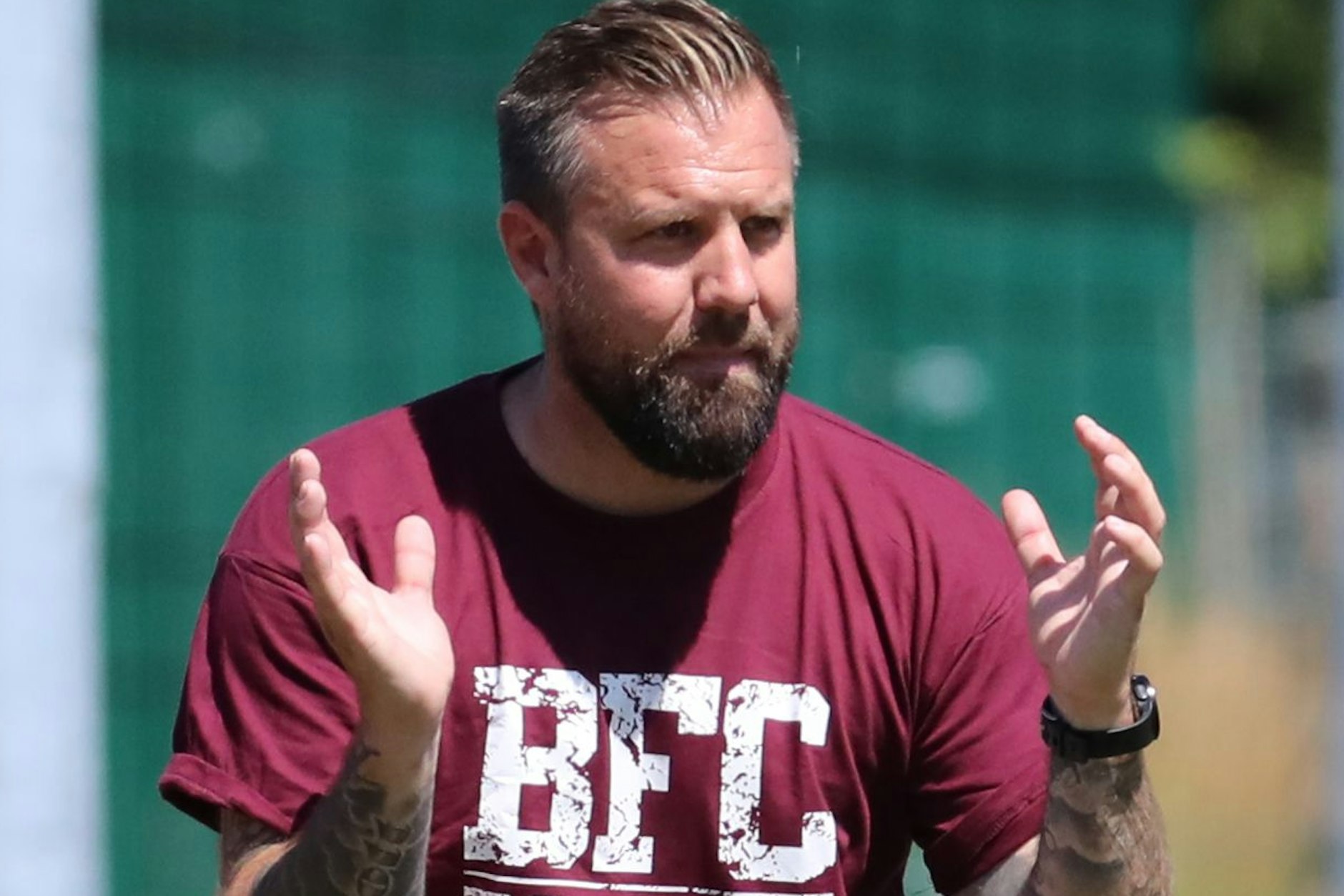 BFC-Trainer Heiner Backhaus wird auch in Stahnsdorf von der Seitenlinie aus seine Dynamos engagiert coachen.
