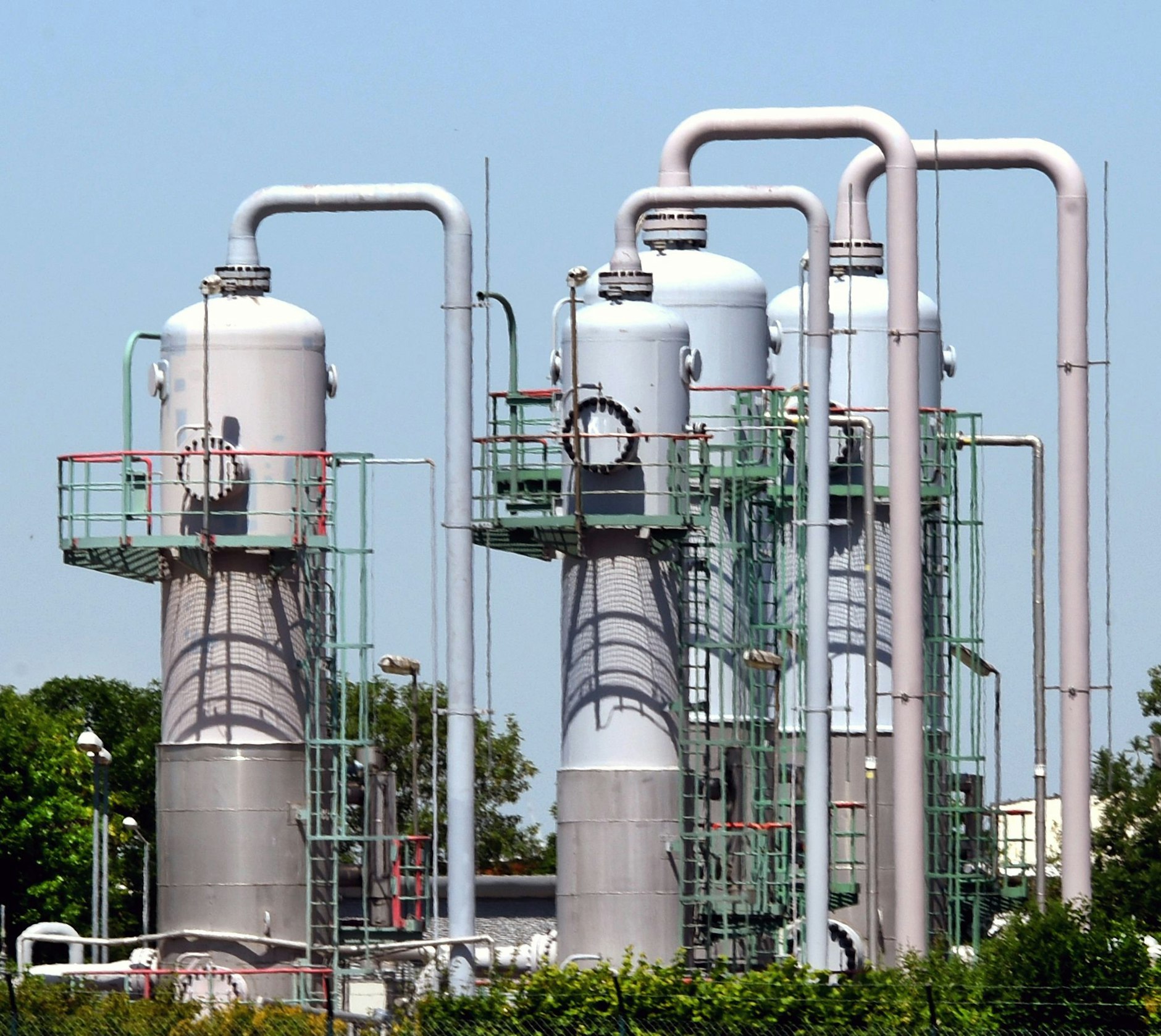 ARCHIV - Trotz stark reduzierter Liefermengen aus Russland fließt weiter Gas in die deutschen Speicher.