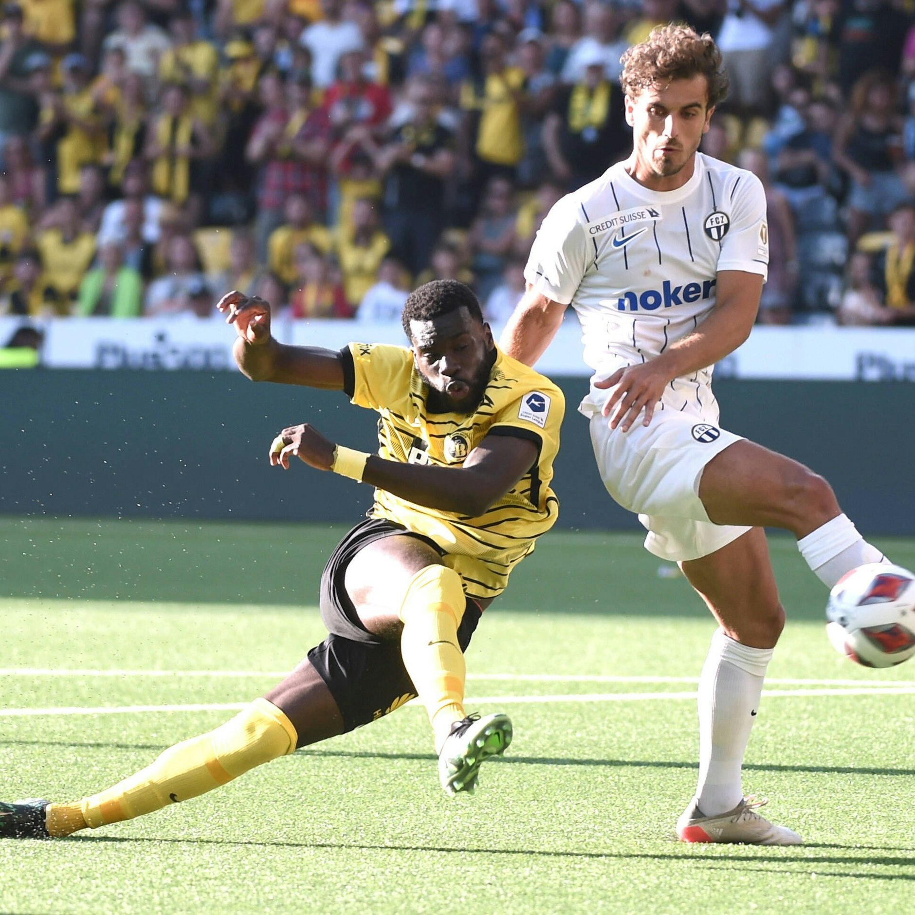 Wilfried Kanga schmeißt sich in jede Flanke rein. Bei Youngs Boys Bern traf er vergangene Saison zwölfmal in der Liga und viermal im Pokal.