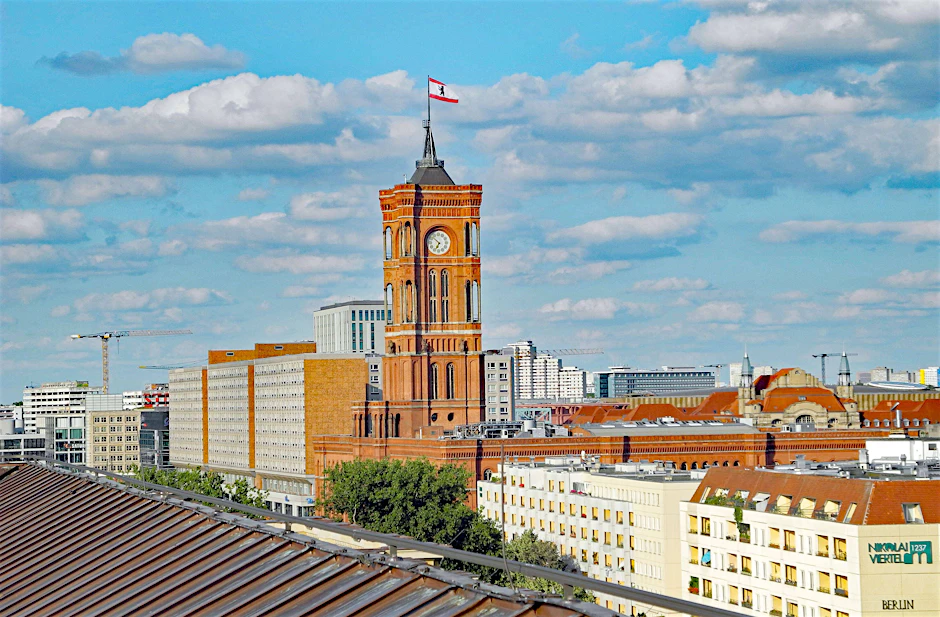 Das Rote Rathaus in Berlin