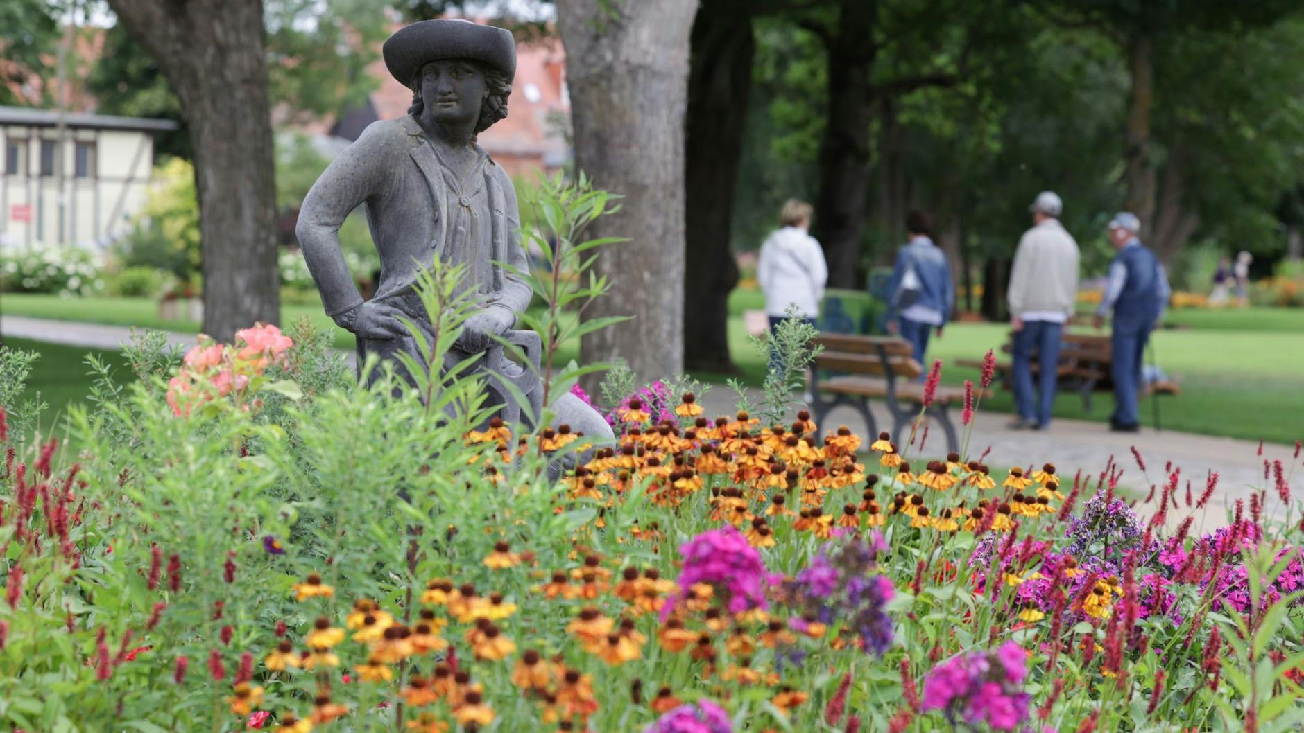 Die Landesgartenschau in Beelitz ist mit seiner Blumenpracht Urlaub pur.