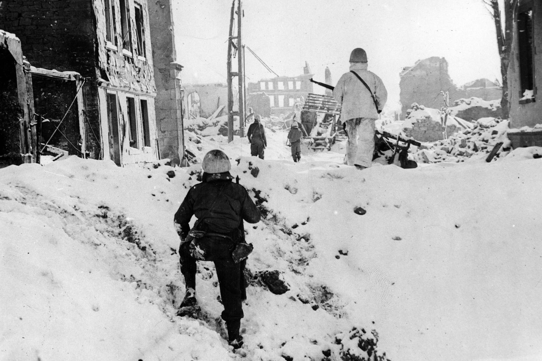 Ein Bild aus dem Kriegswinter im Januar 1945