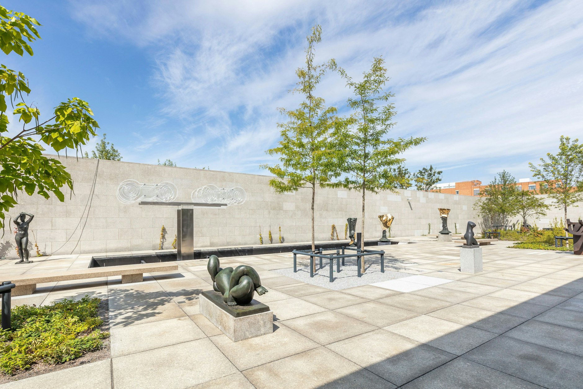 Beschaulicher Kunstort und meditativer Klangraum für Musik: der Skulpturengarten der Neuen Nationalgalerie.