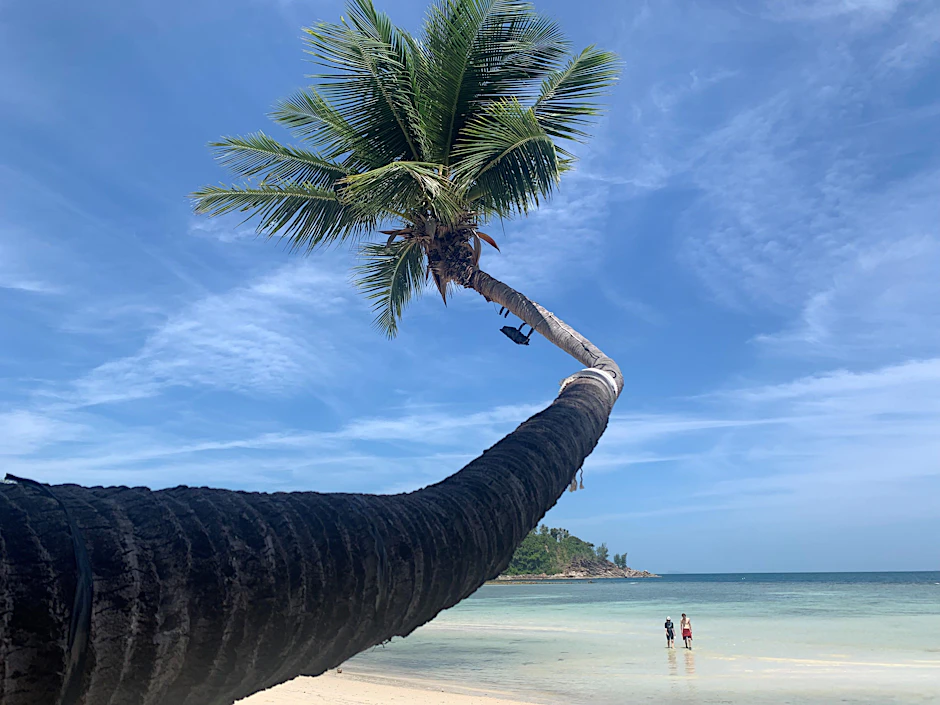 An diesem Strand auf einer thailändischen Insel haben wir uns getroffen.