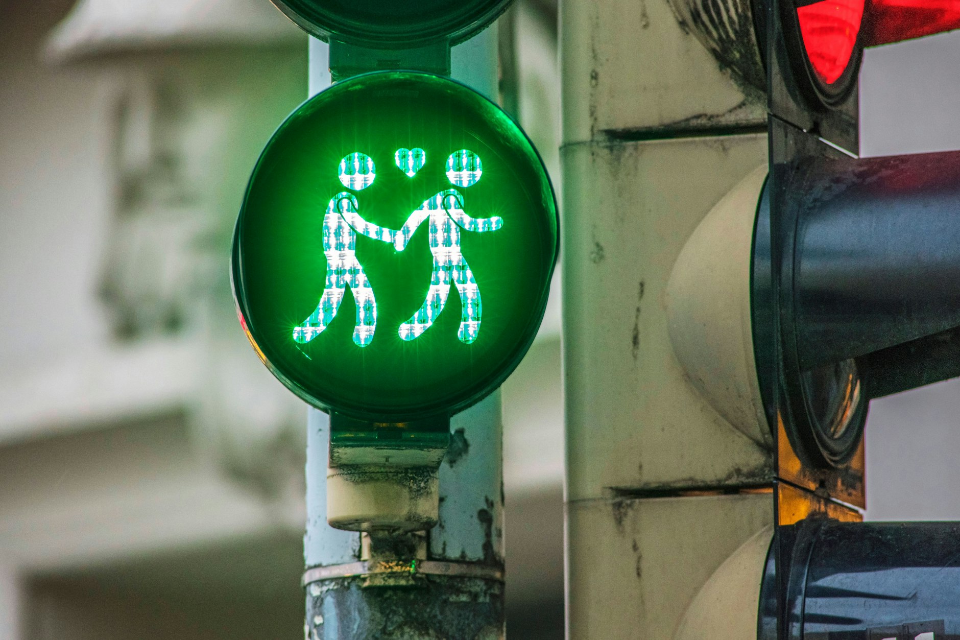 Ein homosexuelles Ampelpärchen im Münchner Gärtnerplatzviertel: Ein Bürger fühlte sich dadurch gestört.