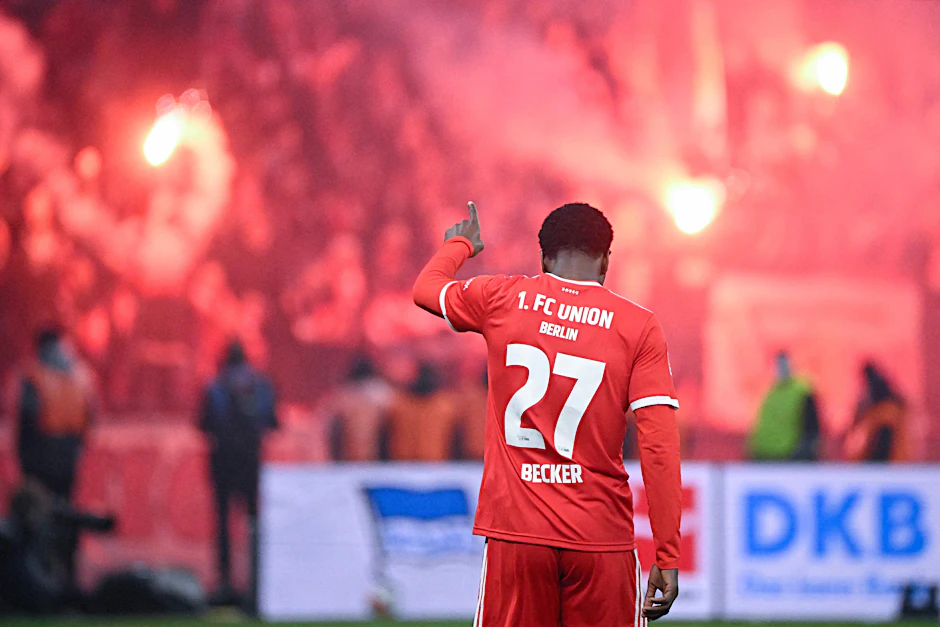 Union Berlins Sheraldo Becker wird im Heimspiel gegen Hertha BSC wieder auf die Unterstützung der Fans bauen können.