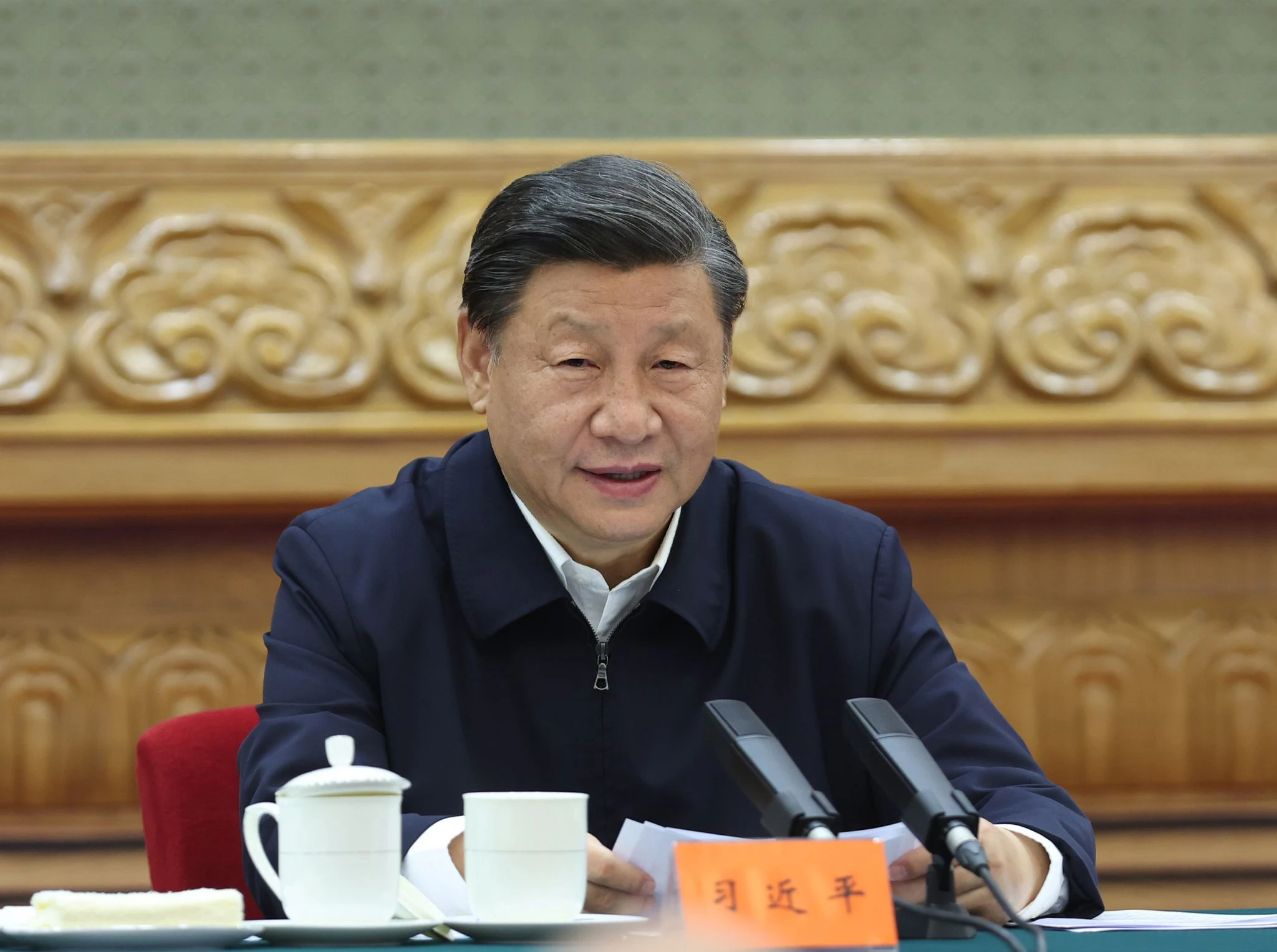 Chinas Staatschef droht mit einer Eroberung Taiwans.  